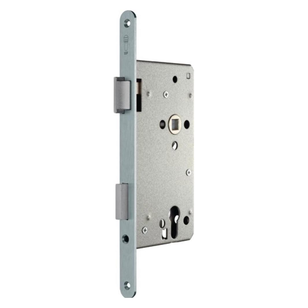 SSF Haustür-Einsteckschloss PZW 20/65/92/10 mm DIN links silber abgerundet (Profilzylinder) (A2801 5L/101G VRN)
