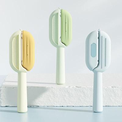 Inspired Deals Steam Release Pet Grooming Brush With Water Tank Gentle Pet Hair Remover & Dog Cat Grooming Comb orange