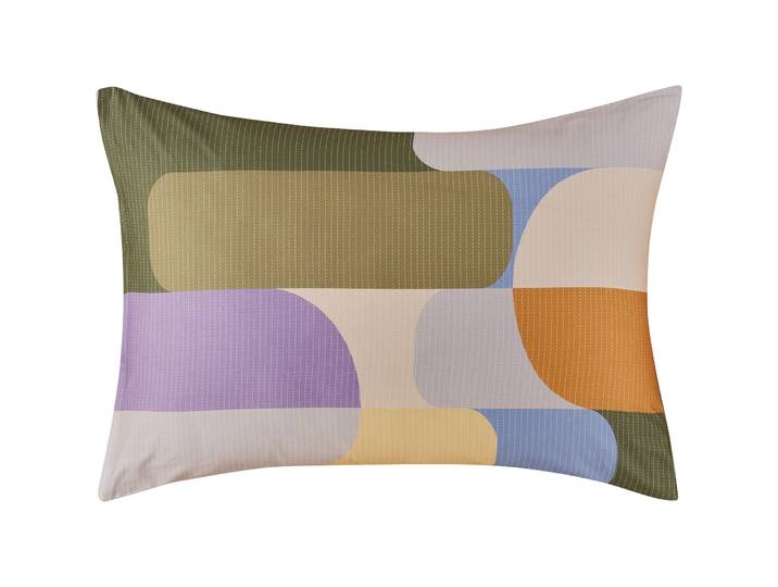 Esprit Kissenbezug Cade Bunt Anderes Muster Baumwolle B 65 T 65 cm - Kissenbezug