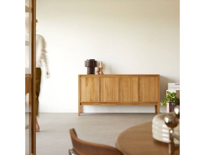 Jane - Sideboard aus massivem Teak 160 cm - Natur