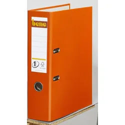 bene Ordner Rückenbreite 8 cm DIN A4 Kunststoff orange