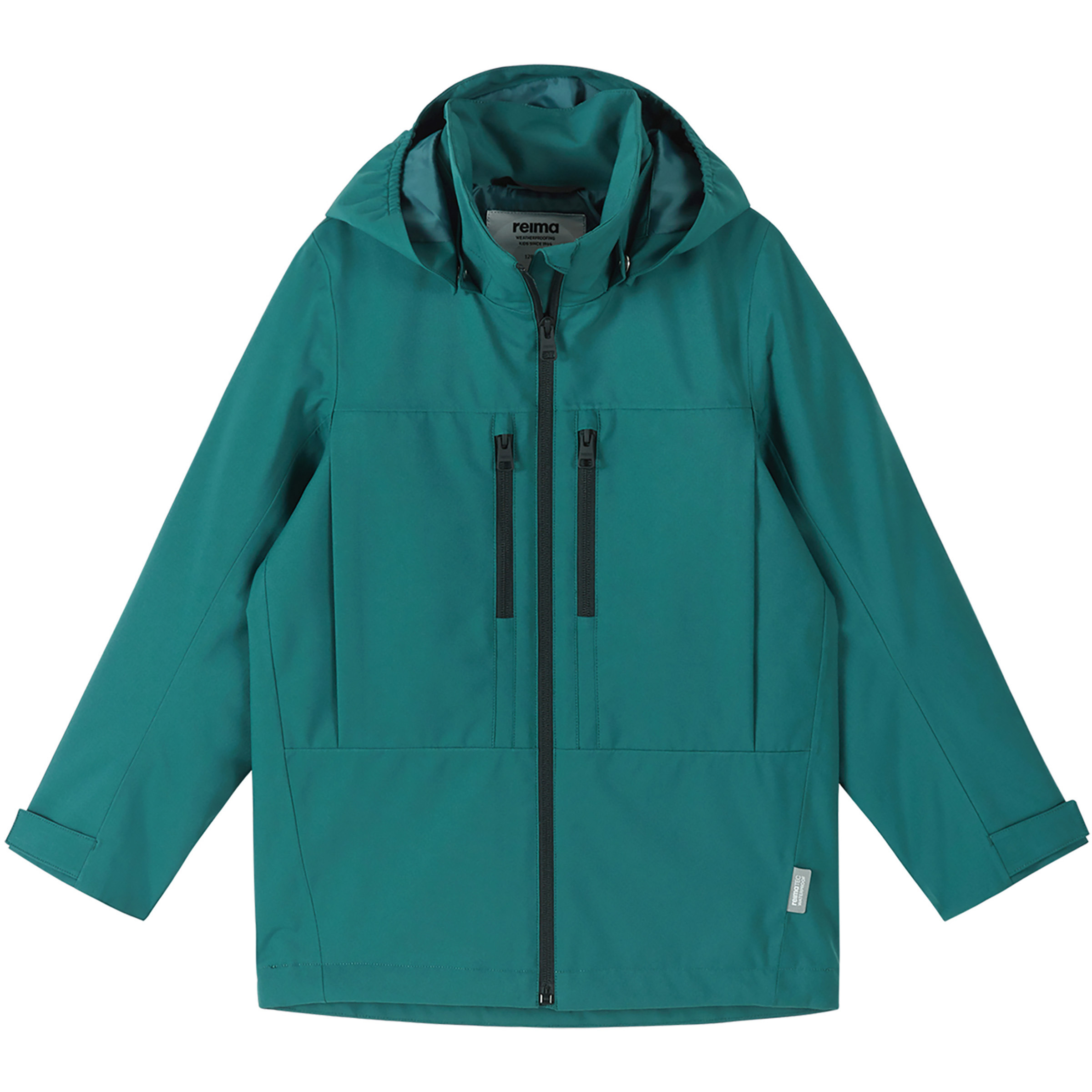 reima Saarela Kinder Regenjacke tuerkis Größe 128 Trekking Wasserdicht