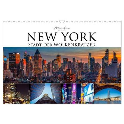 New York - Stadt der Wolkenkratzer (Wandkalender 2027 DIN A3 quer), CALVENDO Monatskalender