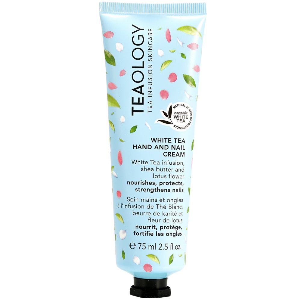 Teaology White Tea Hand and Nail Cream Nourishes and Strenghtens Nails 75mL