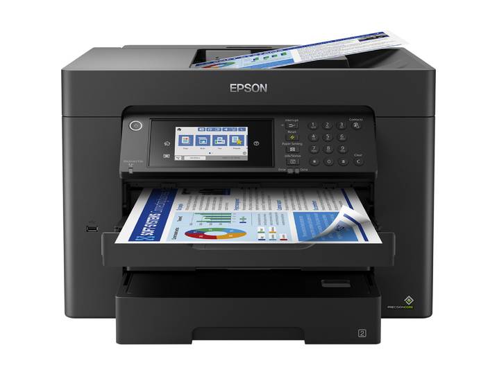 Epson WorkForce Pro WorkForce WF-7840DTWF, Jet d'encre, Impression couleur, 4800 x 2400 DPI, Numérisation couleur, A3, Noir C11CH67402