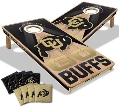 Skip's Garage Colorado Buffaloes NCAA 2x4 Professional Cornhole Board Set