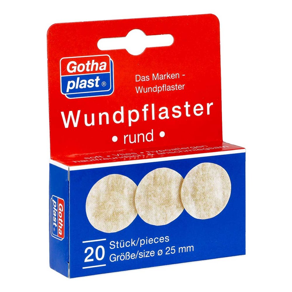 Gothaplast GmbH Gothaplast Wundpfl.soft Vlies 2,5 cm Durchmesser 01456280