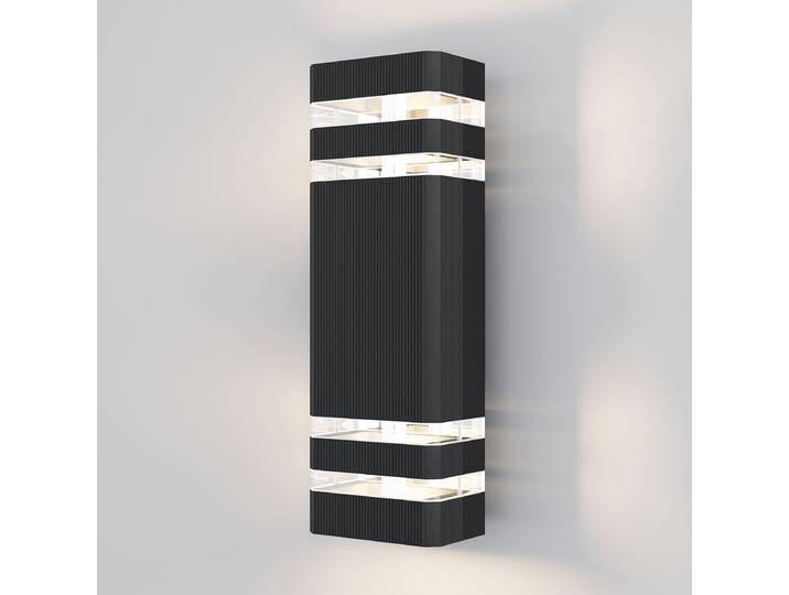 Applique murale Unter den Linden 11 x 33 x 10cm Noir