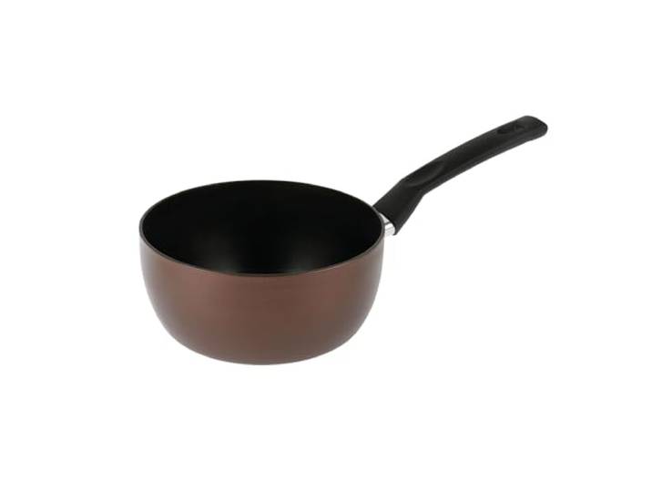 Sitram 713662 Casserole Aluminium EBENE Marron Ø 20 cm H 9 cm - Revêtement anti-adhésif Whitford Xylan sans PFOA\, Manche thermorésistant soft touch - Tous feux dont induction