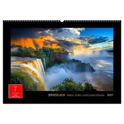 Brasilien - Natur, Kultur und Lebensfreude (Wandkalender 2027 DIN A2 quer), CALVENDO Monatskalender