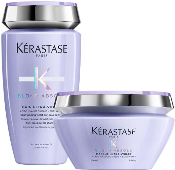 450ml Kérastase Blond Absolu Ultra-Violet Pflegeduo Set (Shampoo 250ml + Maske 200ml)
