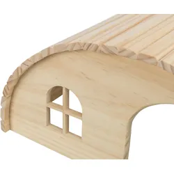 TRIXIE Haus, nagelfrei, Zwergkaninchen, Holz, 42 × 20 × 25 cm