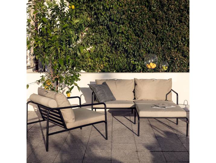 Houe AVON Set 2-Sitzer, Loungesessel und Ottoman Ash