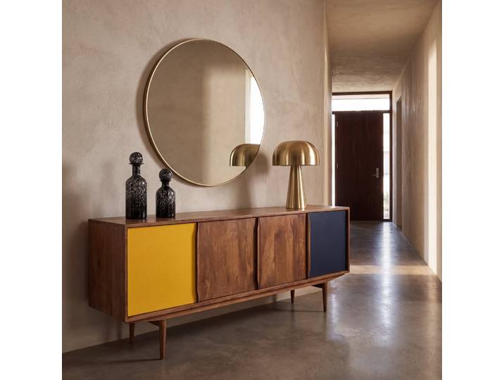 Sideboard aus Mangoholz, 220 cm lang