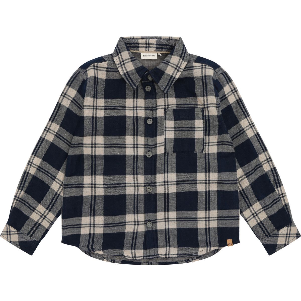 Minymo Shirt LS Check dark sapphire (7997) 122 134414-7997-122