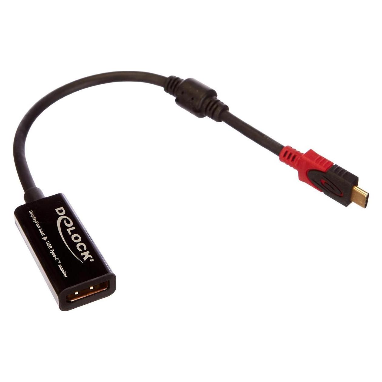 Delock Adapter DisplayPort - USB Type-C 4K/60Hz, schwarz (DisplayPort) (63928)