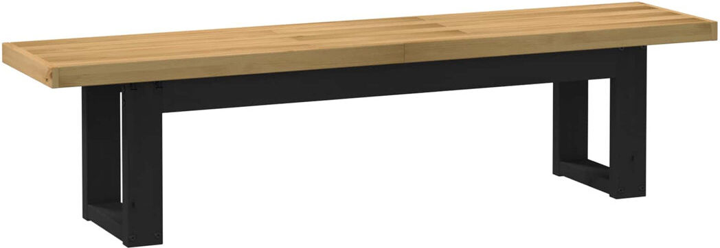 Brambly Cottage Upholstered Bench Natural 45 cm H x 160 cm L x 41 cm D