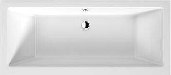 Jika Cubito Pure - Badewanne 1700x750 mm, Ablauf in der Mitte, weiß H2264200000001