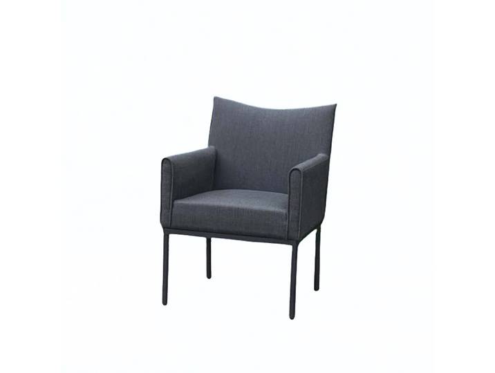Dining Sessel, Aluminium, Grau, 61,5×66,5×88 cm, Wetterbeständig, Modern, CLEMENTO