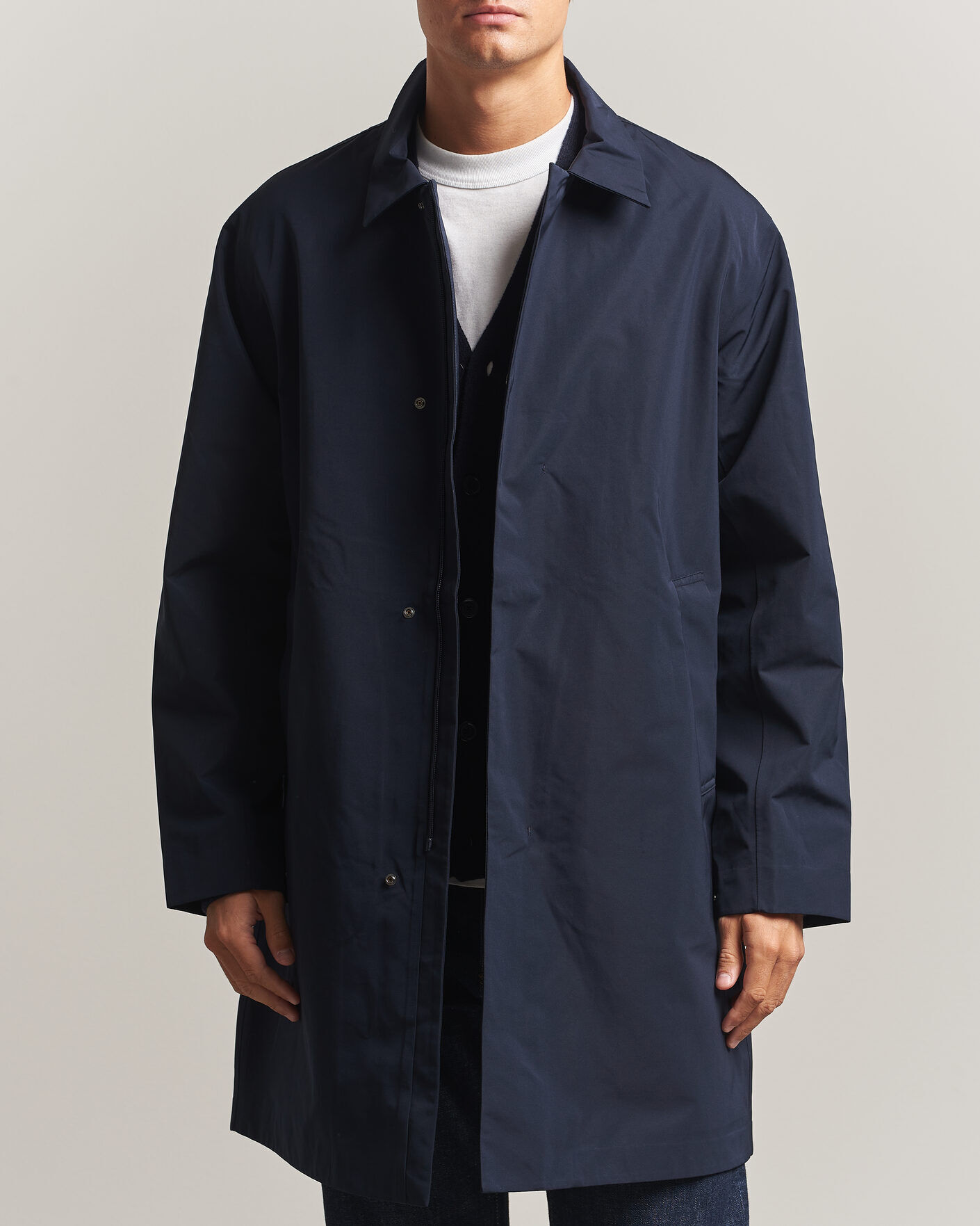 NN07 Steve Waterproof Coat Deep Navy men L Blå