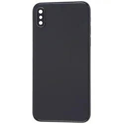 Space-graues Cover (ohne Logo) für Rückseite, passend für iPhone X