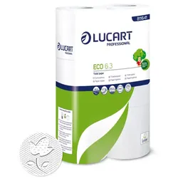 30 Rollen Lucart Eco 6.3, 3-lagig 30 Rollen / Paket x 250 Blatt, Blattgröße 11,3 x 9,8 cm