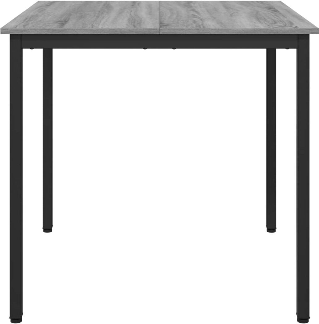 Metro Metal Base Dining Table Grey 75cmH x 80cmL x 80cmW