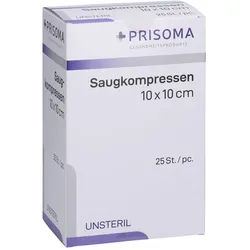 Saugkompressen unsteril 10x10 cm