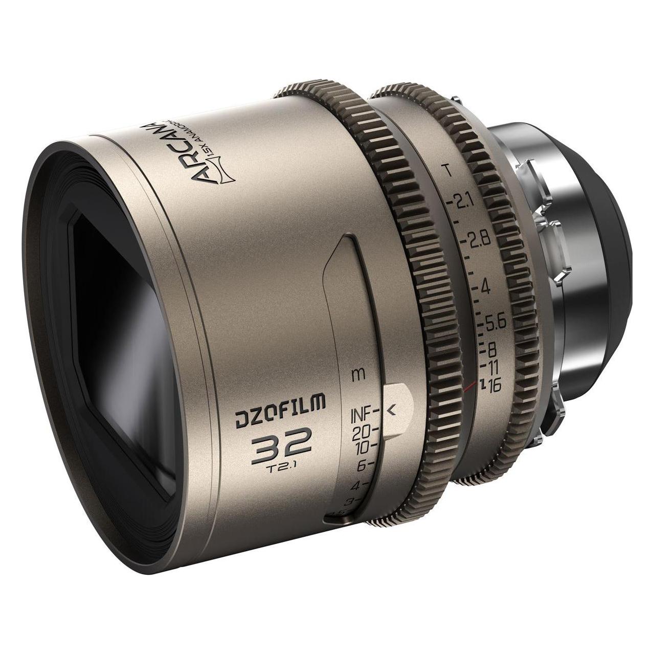 Dzofilm Arcana Prime 32mm T2.1 Full-frame 1.5X Hybrid Anamorphic Prime Lens (PL mount,meter) Metric (PL, Vollformat) (DZO-AR32PLM)
