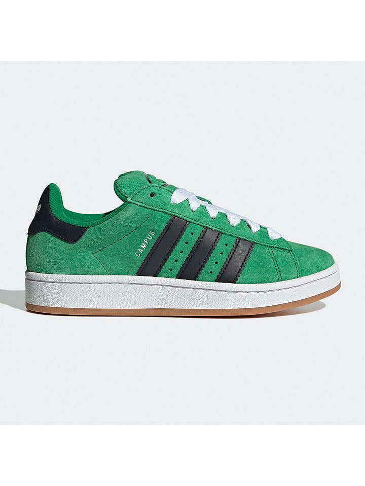 adidas Leder-Sneakers "Campus 00s" in Dunkelgrün - 40