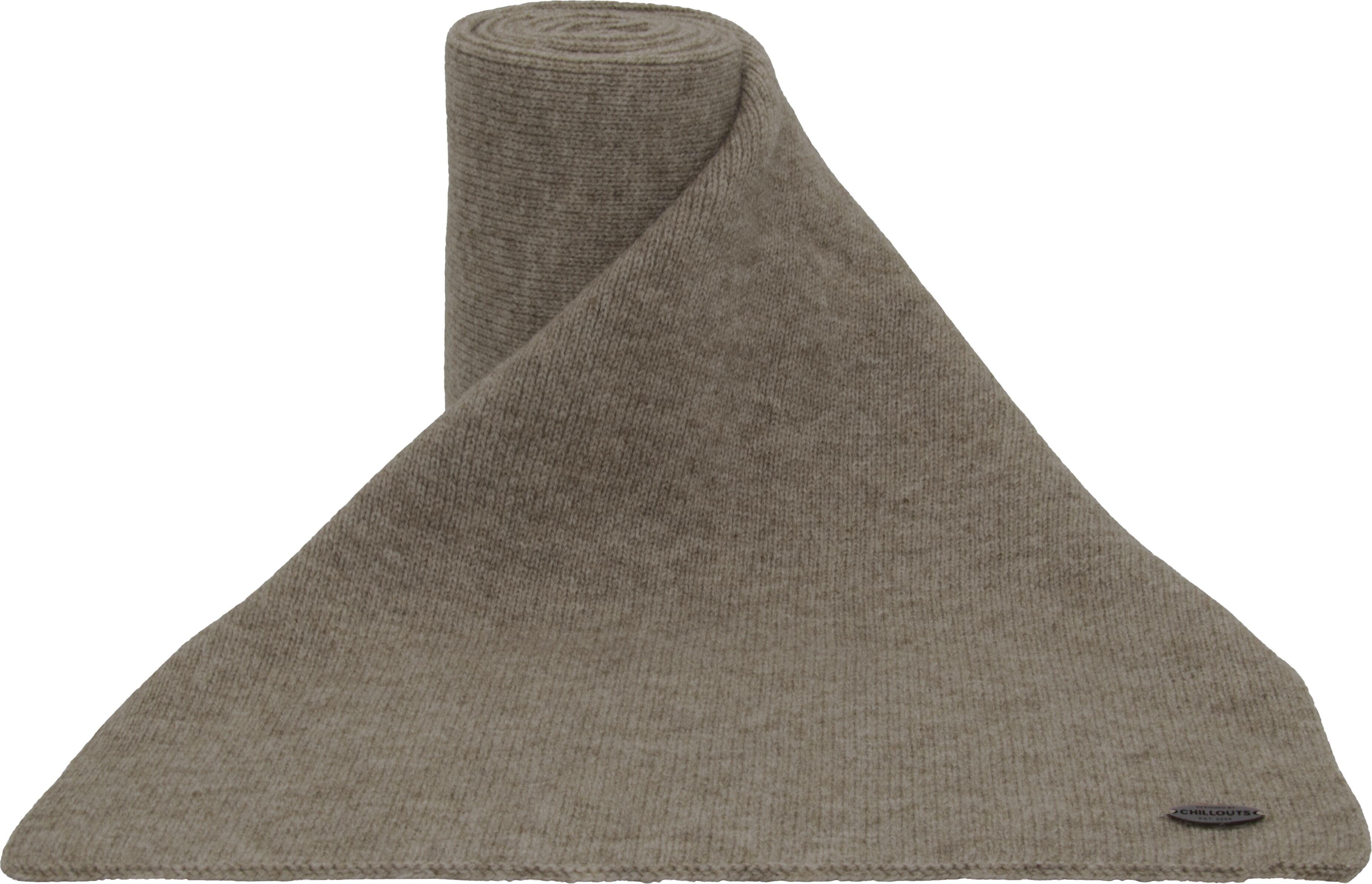 Strickschal CHILLOUTS "Grayson Scarf", Herren, beige, Strick, Obermaterial: 48% Viskose, 28% Polyester, 24% Polyamid, unifarben, Modetücher Strickschal, Grösse: 170 x 34 cm, vielseitig tragbar für verschiedene Styles beige Einheitsgröße
