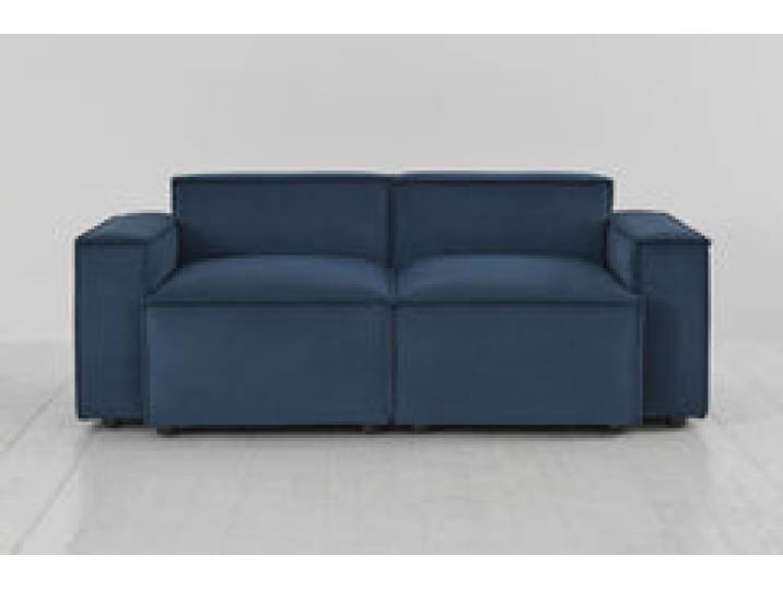 Zweisitzer-Sofa Model 03, Blaugrün