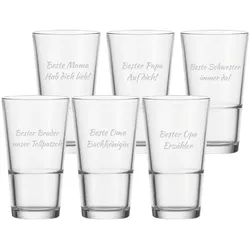 Trinkglas EVENT 330 ml Name horizontal 6 Stück