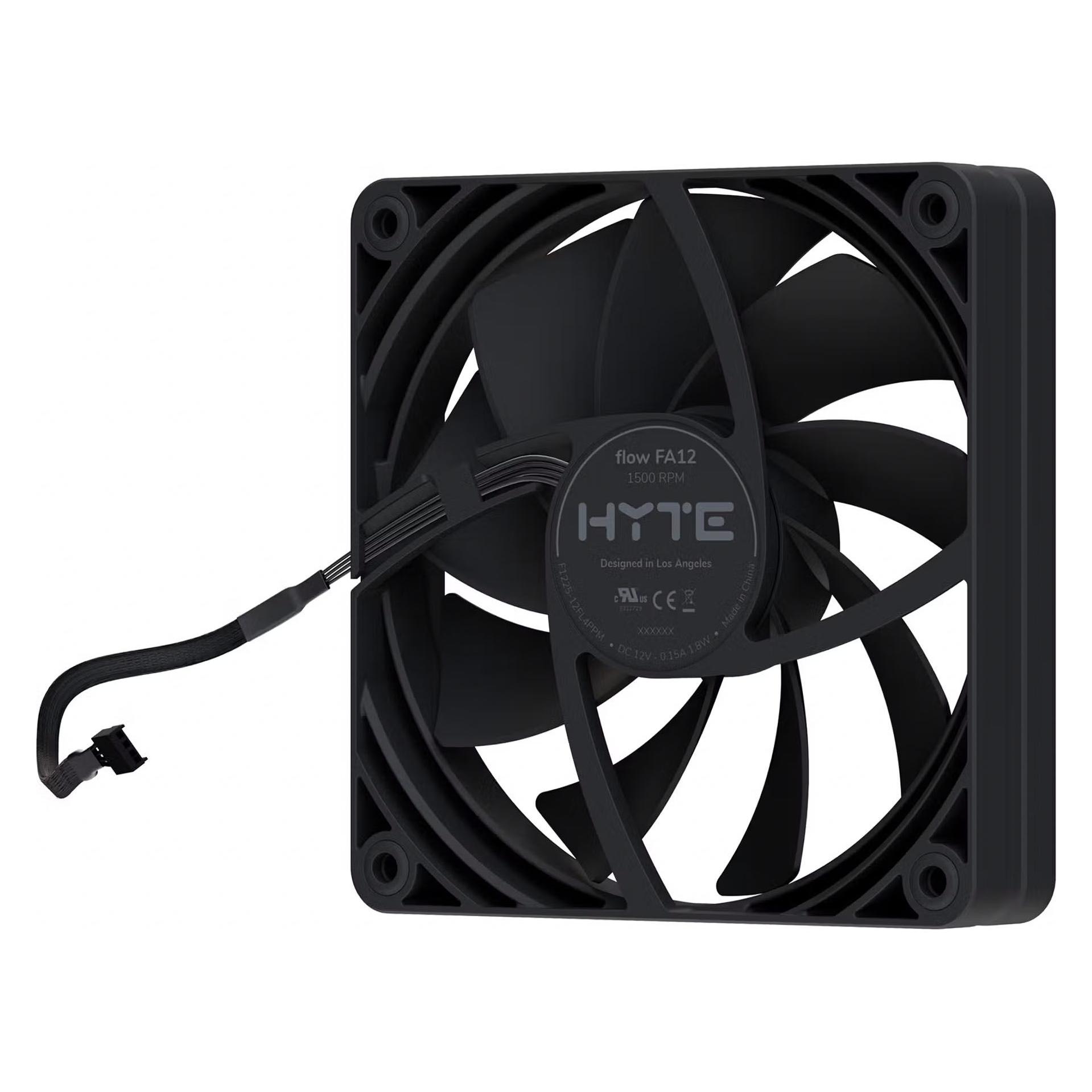 Hyte FA12 Black (120 mm, 4x) (FAN-HYTE-FA12-BB-4)
