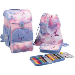 Schulranzen-Set EFAlino Schmetterling III