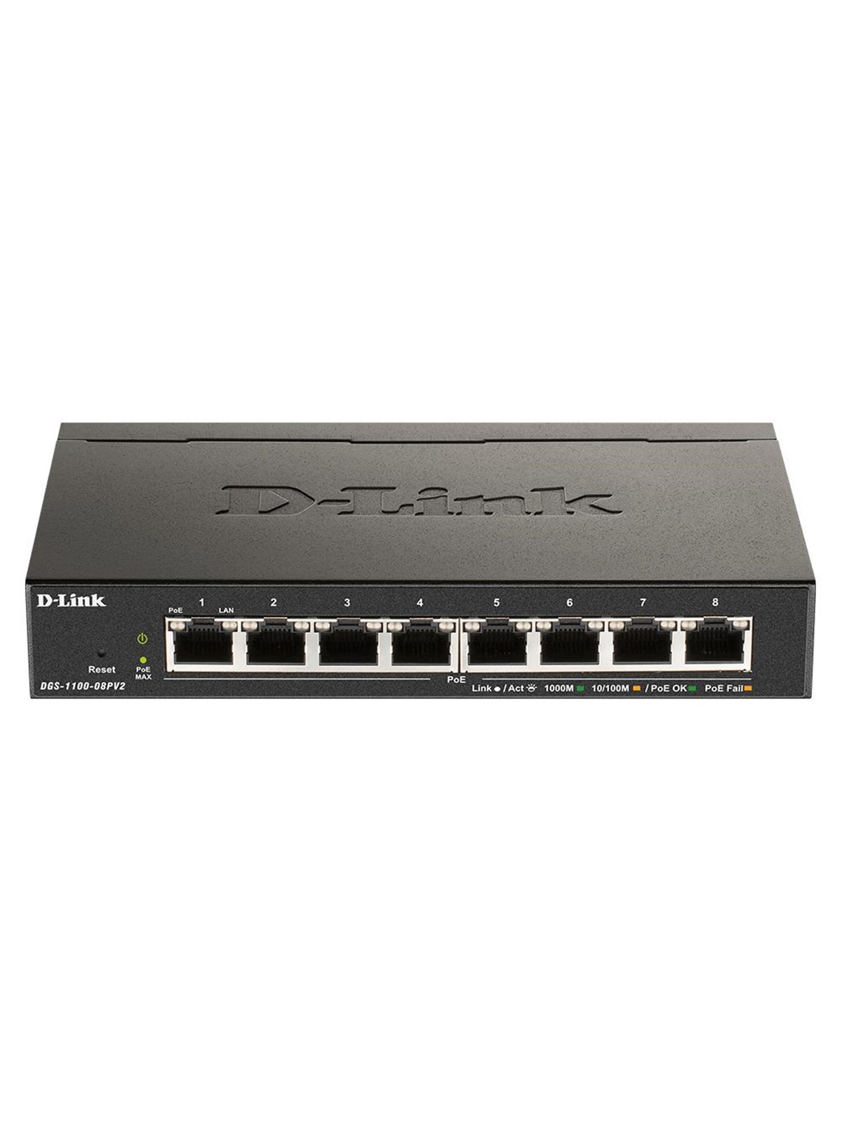 D-Link DGS-1100-08PV2 8-Port Gigabit PoE Smart Managed Switch