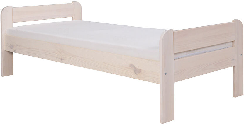 Gracie Oaks Faust Open-Frame Bed White Wash 67cm H X 128cm W X 203cm L
