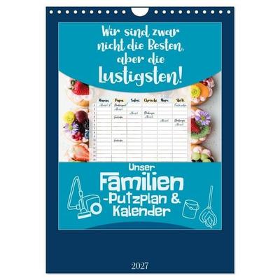 Unser Familien-Putzplan & Kalender 2027 (Wandkalender 2027 DIN A4 hoch), CALVENDO Monatskalender