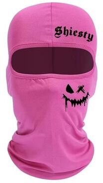 Uplift Essentials Smiling Face Print Performance Balaclava rose Red