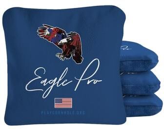 Skip's Garage Eagle Blue Dual Sided Cornhole Bags