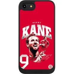 Nivocase Handyhülle für Apple iPhone 7 Hülle NIVOpure Case Schwarz FC Bayern München FCB Harry Kane (Apple iPhone 7), Smartphone Hülle, Schwarz