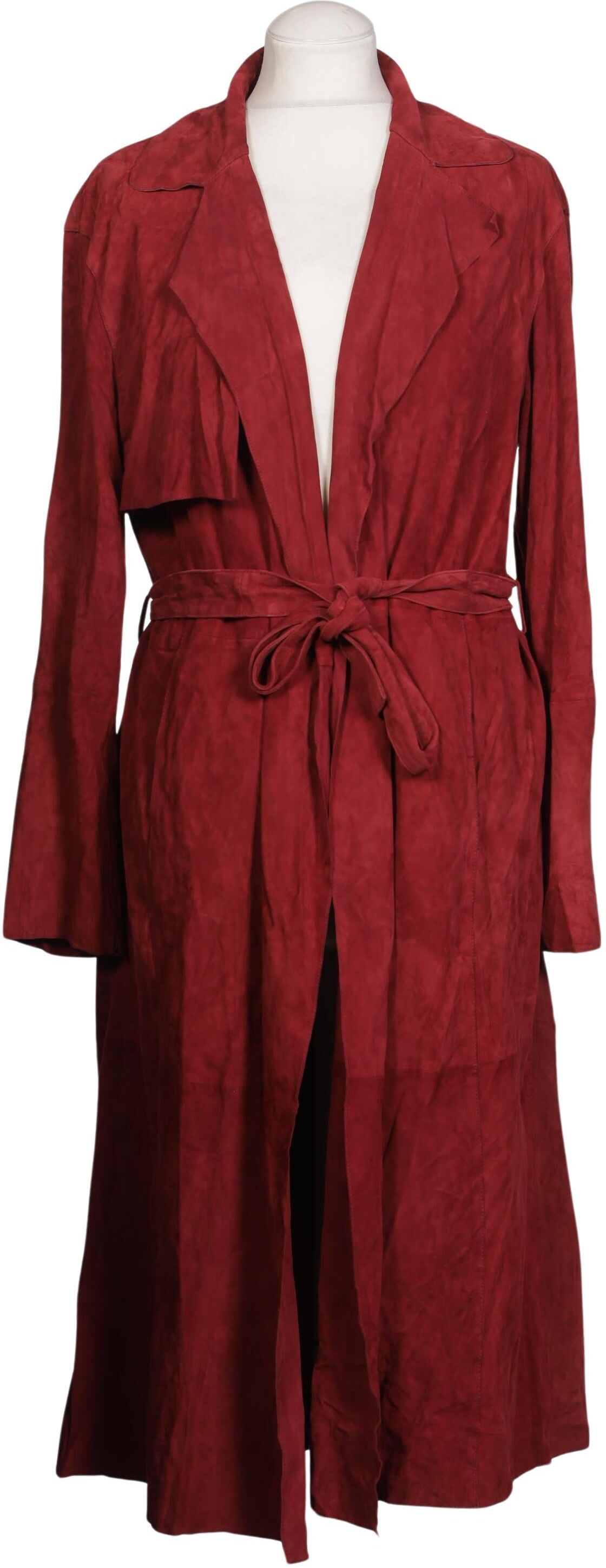 Mango Damen Mantel, Rot, Gr. S, Synthetik / Leder - Second Hand