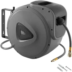 tectake Druckluftschlauch mit Trommel   Grau