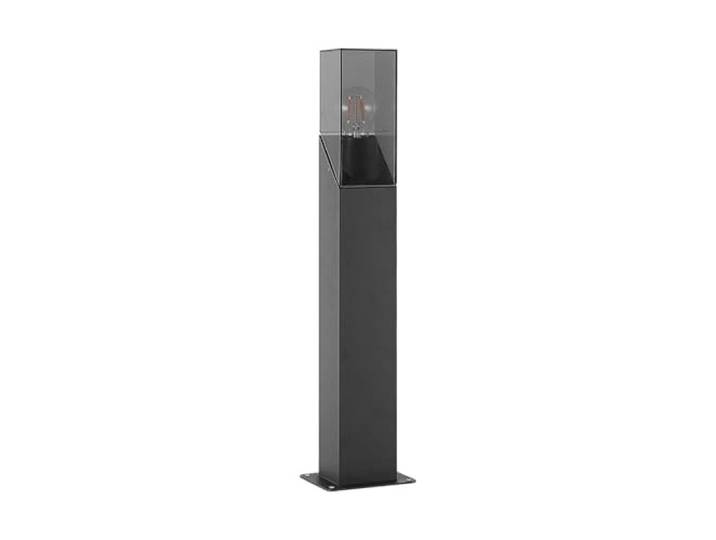 Lucande Luminaire extérieur Fiola à intensité variable (Moderne) en Noir Aluminium (1 lampe\,à E27)\, Borne lumineuse borne luminaire pour socle