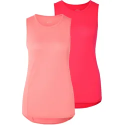 Tchibo - 2 Sport-Tops - Damen - Gr. S - koralle