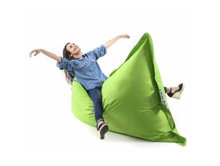 Pouf géant - BiG52 - Vert - Taille XXL - Billes de polystyrène recyclé écologique