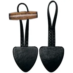 buttinette Knebelknopf-Verschlüsse "schwarz", 3,5 x 17,5 cm, im 2er-Set