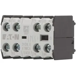 Eaton 010064 Hilfsschalterbaustein, 2-polig, 2 Ö, Frontbefestigung, Schraubklemmen, DILE(E)M 02DILEM  - 5 Stück