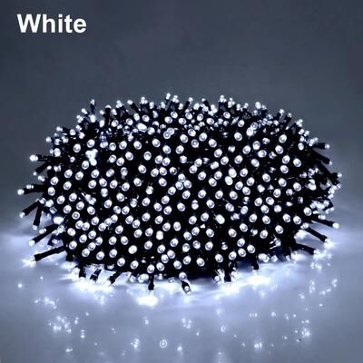 Uplift Picks GlowScape LED Christmas Lights And Fairy String Lights 8 Mode Outdoor Decor white 100 M 1000 Led eu Plug