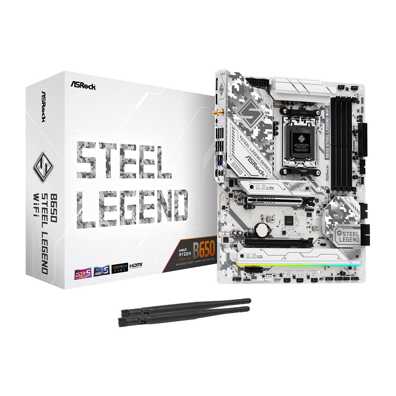 ASRock B650 Steel Legend WiFi AMD B650 So.AM5 DDR5 ATX Retail